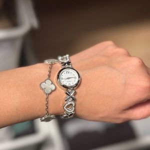 Silver XO Band Vintage Watch